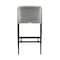 Armen Living Palma Outdoor Patio Bar Stool in Aluminum and Wicker with Gray Cushions LCPFBAGR30 - alternate 2