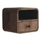 Homeroots 12" Oak Solid Wood One Drawer Floating Nightstand 653824 - alternate 2