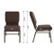 Flash Furniture 18.5"W Brown Fabric Church Chair w/ Book Rack, 4PK 4-XU-CH-60096-BN-BAS-GG - alternate 3