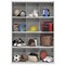 Sandusky Lee Adjustable Open Bin Cubbie Cabinet, 46 in W x 18 in D x 66 in H, 12 Compartments, Gray, Wood IC00461866-05 - alternate 4