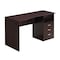Homeroots 51" Brown Wood Computer Desk With Three Drawers 723758 - alternate 2