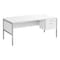Monarch Specialties Computer Desk, 35.5 in D X 30 in W X Particle Board, Hollow-Core, Laminate, Mdf, Metal, Plastic, White I 7725 - alternate 2