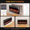Edendirect 42 in. Wall Mount Electric Fireplace in Black, Sleep Mode, Remote, Adjustable Flame Color and Speed ZR-ZHUMI-BL-Q01-42IN-BK - alternate 8