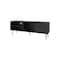 Homeroots 63in Black Wood Enclosed and Open Storage TV Stand 734183 - alternate 3