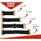 Mytee Products 8Pcs E-Track Bungee Tie-Down Straps 2in Black Bungee Straps E-Track Accessories, 2PK ETK-BUNGEE-STD2x2 - alternate 5