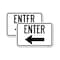 Signmission Parking Lot Sign Enter Sign Left Arrow, 18'' X 24'' 2 Signs, Heavy Gauge Aluminum, 2PK A-1824-2PACK-23427 - alternate 1