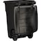Toter 48 Gal. Black Outdoor Trash Can With Attached Lid & Wheels 79248-R2200 - alternate 1
