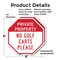 Signmission Private Property No Golf Carts Plea, 6 inch X 6 inch, Plastic Sign, 2PK OC-P-2PACK-6-164 - alternate 5