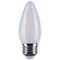 Satco 4.5W LED B11, 3000K-2000K Warm Dimming, Medium Base, Frost S12160 - alternate 1