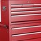 Homeroots Set of Two Red Multi-Tier Steel Rolling Cabinet With Lid, 2PK 714591 - alternate 2