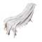 Homeroots 60" X 50" Purple Woven Cotton Geometric Throw Blanket with Fringe 516498 - alternate 3
