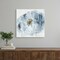 Homeroots 20" x 20" Watercolor Abstract Gray Blue Flower II Canvas Wall Art 398917 - alternate 2