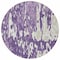 Homeroots 8' Purple And Ivory Round Abstract Washable Indoor Outdoor Area Rug 613370 - alternate 5
