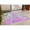Homeroots 3' X 5' Purple Abstract Washable Non Skid Indoor Outdoor Area Rug 559189 - alternate 1