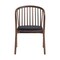 Armen Living Echo Walnut Wood and Black Faux Leather Dining Chairs - Set of 2 LCECSIWABLK - alternate 3