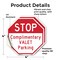 Signmission Stop Complimentary Valet Parking, 4 inch X 4 inch, Vinyl Decal, 2PK OC-D-2PACK-4-297 - alternate 3