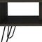 Homeroots 40" Espresso And Black Wood And Metal Coffee Table With Shelf 535057 - alternate 7