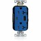 Leviton Lev-Lok TR Dup USB A-C 20A 125V Blu M58AC-B - alternate 1