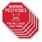 Signmission Warning Pesticides Fire Will Cause, 10 inch X 10 inch, Aluminum Metal Signs, 5PK OC-A-5Pack-10-340 - alternate 1