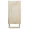 Homeroots 33in Distressed White Solid Wood Two Door Floral Carved Accent Cabinet 489022 - alternate 6