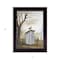 Homeroots Morning Commute Outhouse Black Framed Print Wall Art 404604 - alternate 2