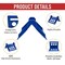Mytee Products V Shaped Board 4in Blue Plastic Corner Edge Protectors for Cargo Loads, Tie Down Strap Guard PCP - alternate 6