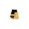 Heatkeep 1928 KW-XL Gloves, Men's, XL, Angled Wing Thumb, Elastic Knit Wrist Cuff, Blue/Golden/Yellow Pair 1928KW-XL - alternate 3