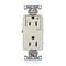Leviton DPl Dup Rec 15A 125V 1MCtrl Self-Gr LAl 16252-1PT - alternate 1