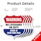 Signmission Pool Warning Shield Sign No Lifeguard On, 12 inch X 12 inch, Aluminum Metal Sign, 5PK SHI-A-5Pack-12-432 - alternate 4