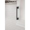 Amerock Cityscape 5-1/16 inch (128mm) Center-to-Center Matte Black Cabinet Pull, 25PK 25VMP37132MB - alternate 3