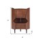 Homeroots Cosmo Brown and Black Corner Bar Cabinet 401678 - alternate 3