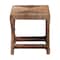 Bali & Pari Alda Woven Seagrass Ottoman - Handwoven Wicker Accent Stool with X Base, Boho Coastal Seating 270-14685-ZORO - alternate 4
