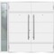 Vdomdoors Steel Double Doors Deux 1705 White Enamel Sidelight Exterior Black Window Stainless Inserts Single DEUX1705DEXD-BEM-RH-W72+16 x H80 - alternate 2
