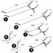 Hiltex Pegboard Hook Assortment Set, 50 Piece Heavy Duty, Pegboard Hooks for Tools, Garage & Workshops 53106 - alternate 3