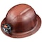 Klein Tools Full Brim Hard Hat, Polymer-Fiber, Nylon, POM, 6-Point Point One-Hand Ratchet, Rear Pivot, Brown 60447 - alternate 1