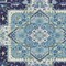 Homeroots 5' X 8' Navy Blue Ivory And Black Oriental Washable Indoor Outdoor Area Rug 600169 - alternate 6