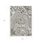Homeroots 9' X 12' Ivory And Charcoal Geometric Washable Indoor Outdoor Area Rug 631393 - alternate 5