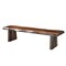 Homeroots 75" Brown Solid Wood Live Edge Dining Bench 565285 - alternate 4