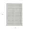 Homeroots 5' X 8' Silver And Ivory Southwestern Washable Indoor Outdoor Area Rug 593721 - alternate 2