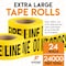 Xpose Safety Caution Tape, PVC, Fire Line Do Not Cross Tape, High Visibility Yellow, 3 in W., 1000 ft L., 24 PK PFLT-24-X - alternate 3