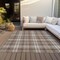 Homeroots 9' X 12' Brown Beige And Gold Plaid Washable Indoor Outdoor Area Rug 597097 - alternate 3