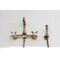 Kingston Brass Two-Handle Wall Mount Bridge Kitchen Faucet with Brass Sprayer, Antique Brass KS2443AXBS - alternate 5