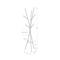 Monarch Specialties Coat Rack, 72"H, Bedroom, Entryway, Hall Tree, 6 Hooks, Black Metal, Contemporary, Modern I 2010 - alternate 2