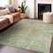 Homeroots 3' X 5' Sage Abstract Washable Indoor Outdoor Area Rug 607884 - alternate 3