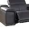 Homeroots Gray Italian Leather Power Reclining U Shaped Eight Piece Corner Sectional With Console 366359 - alternate 2