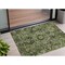 Homeroots 2' X 3' Olive Green and Dark Green Oriental Washable Non Skid Indoor Outdoor Area Rug 563772 - alternate 1
