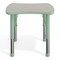 Flash Furniture Commercial Plastic Adjustable Height Activity Table-Light Gray/Sage, 26.5x21.75 YU-YCY-098-RECT-TBL-SAGE-GG - alternate 4
