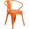 Flash Furniture Contemporary Chair, 21-1/2 in W 19" L 27-3/4" H, Integrated CH-31270-OR-GG - alternate 1