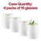 Smarty Had A Party 12 oz White with Gold Elegant Stemless Plastic Wine Glasses 64 Glasses, 64PK 3712-WHG-CASE - alternate 6