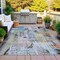 Homeroots 9' X 12' Blue Black And Copper Abstract Washable Indoor Outdoor Area Rug 630949 - alternate 3